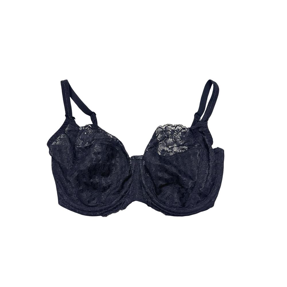 Panache Black Lace Full Coverage Un-padded Bra UK/US 30G - Picture 12 of 12